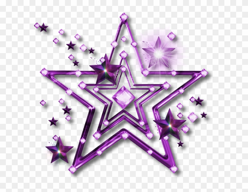 Glitter Clipart Purple Star - Star Purple #469195