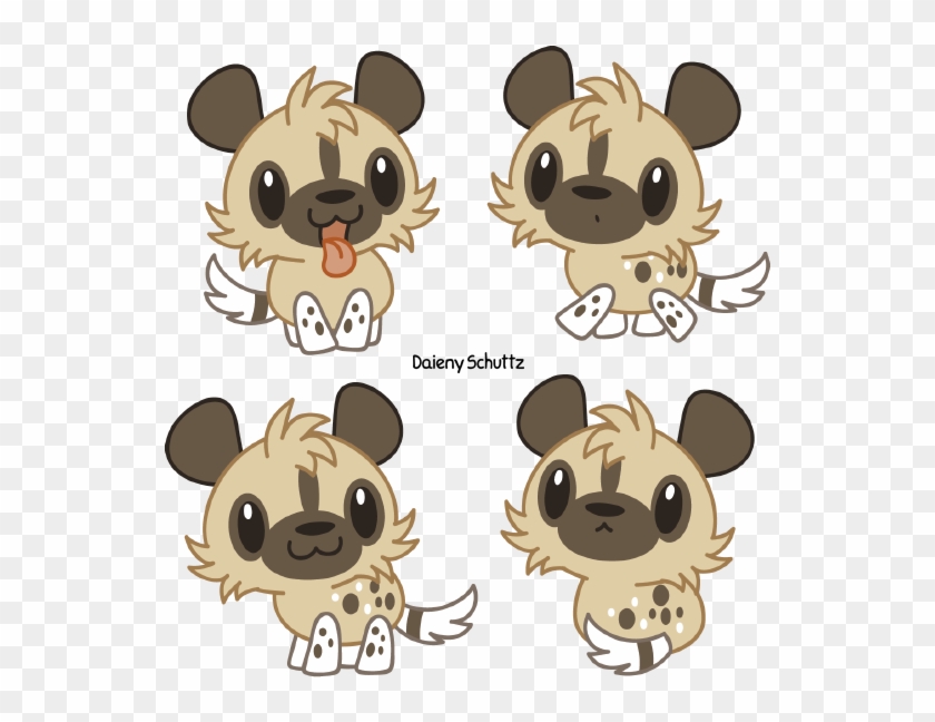 Chibi African Wild Dog By Daieny - Cartoon - Free Transparent PNG Clipart  Images Download