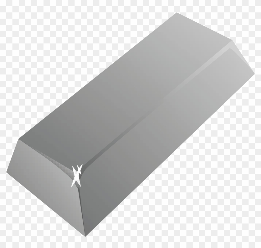 Free Clipart Of A Silver Bar - Silver #469221