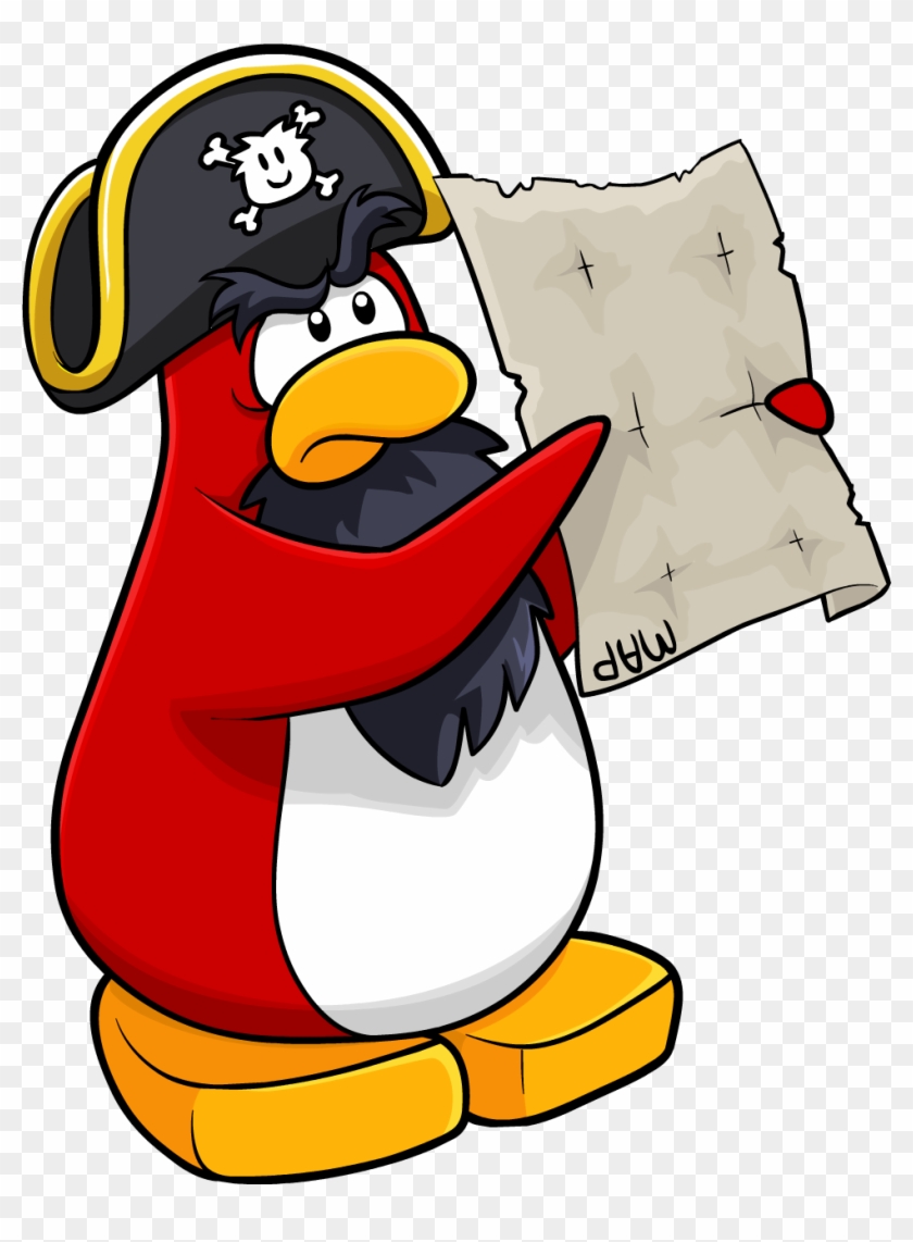 Rockhopper Upside Down Map - Rockhopper Club Penguin Png #469278