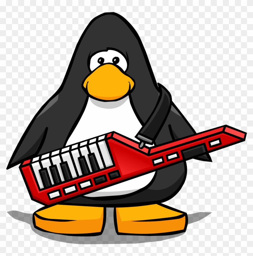 Keytar From A Player Card - Club Penguin Vuvuzela #469294