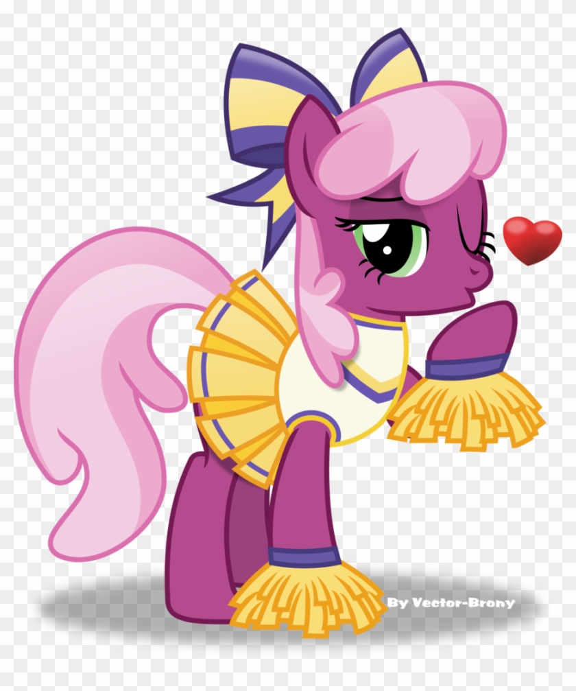 Vector-brony, Blowing A Kiss, Bow, Cheerilee, Cheerileeder, - Mlp Cheerilee Vector #469321