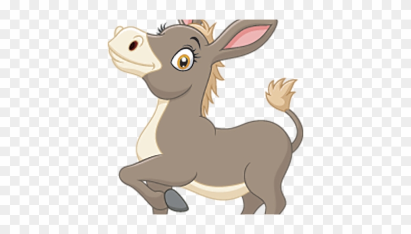 Little Donkey Cartoon Vector - Burro Animados Fondo Blanco #469366