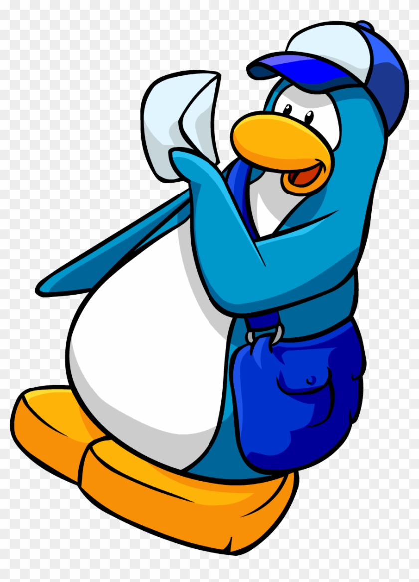 Blue Mail Bag Penguin Blue - Club Penguin Membership Codes #469409