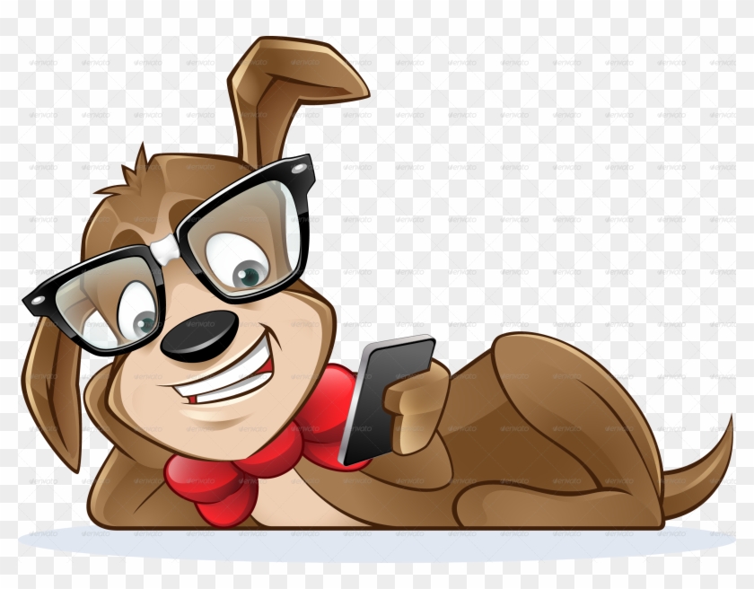 Cute Nerdy Dog - Media And Advertising For Pet Businesses: #469431