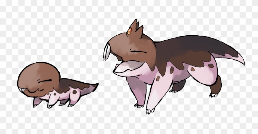 Mole Rat Fakemon By Kipine - Naked Mole Rat Pokemon #469483