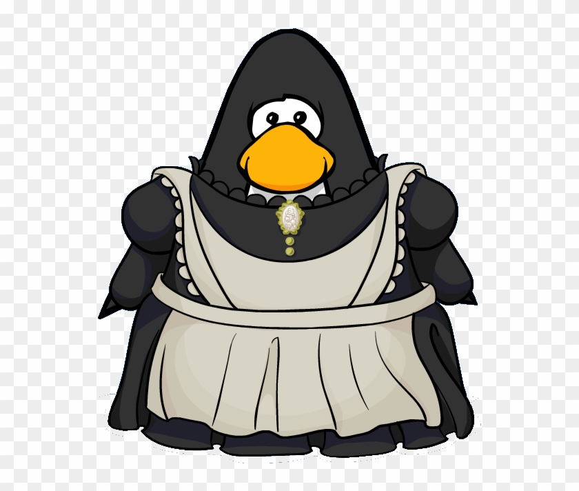 Maid Outfit From A Player Card - Maid Dress Club Penguin #469489