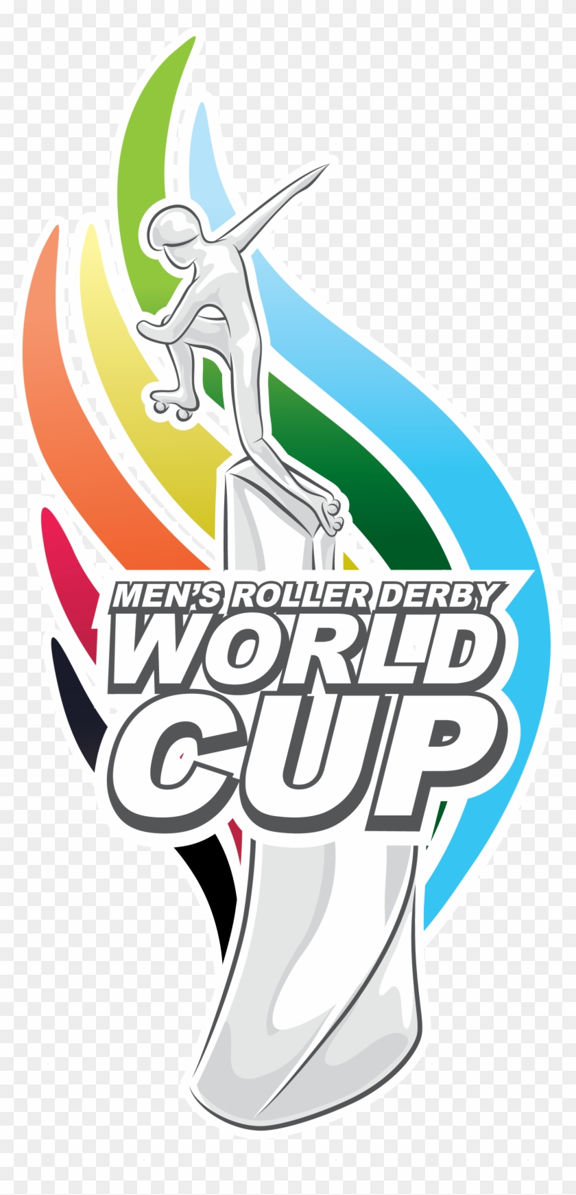 Trophy Logo For The Men's Roller Derby World Cup - Men's Roller Derby World Cup #469557