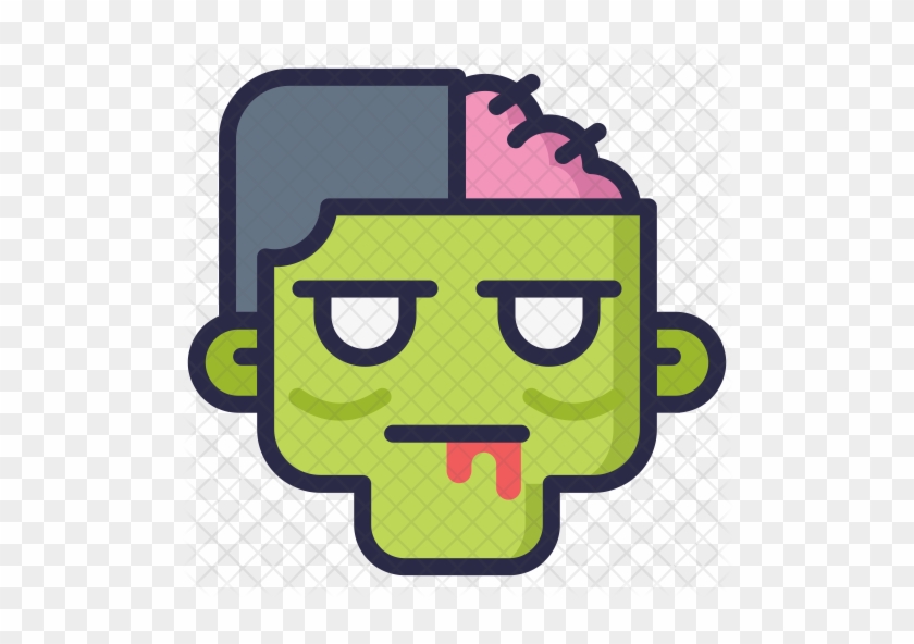 Zombie Head Icon - Cartoon #469652