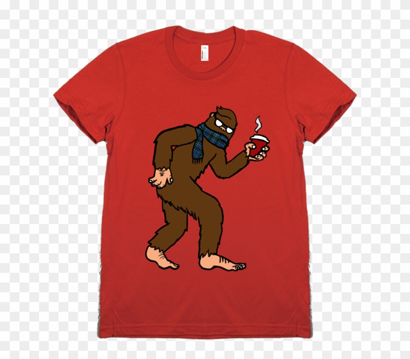 Hipster Sasquatch T-shirt - Cartoon #469727