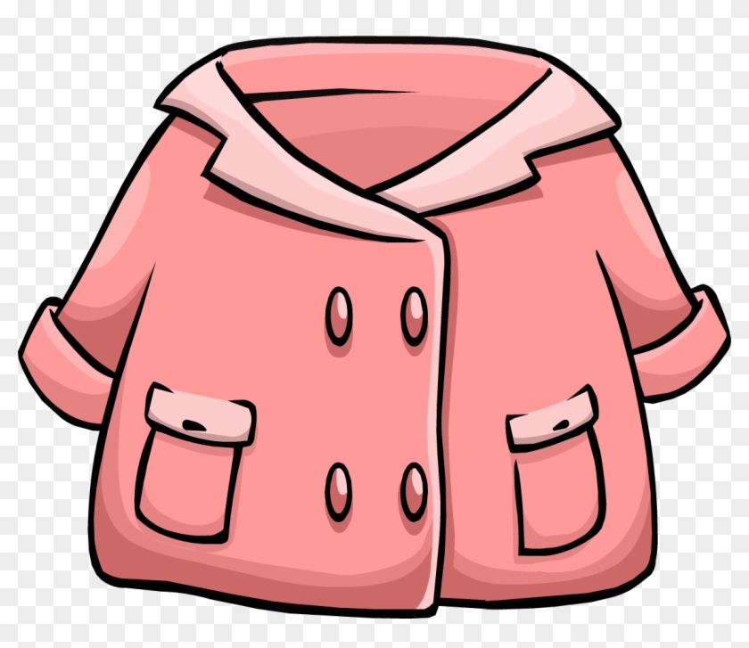 Pink Duffle Coat - Cartoon Jacket Images Png #469762