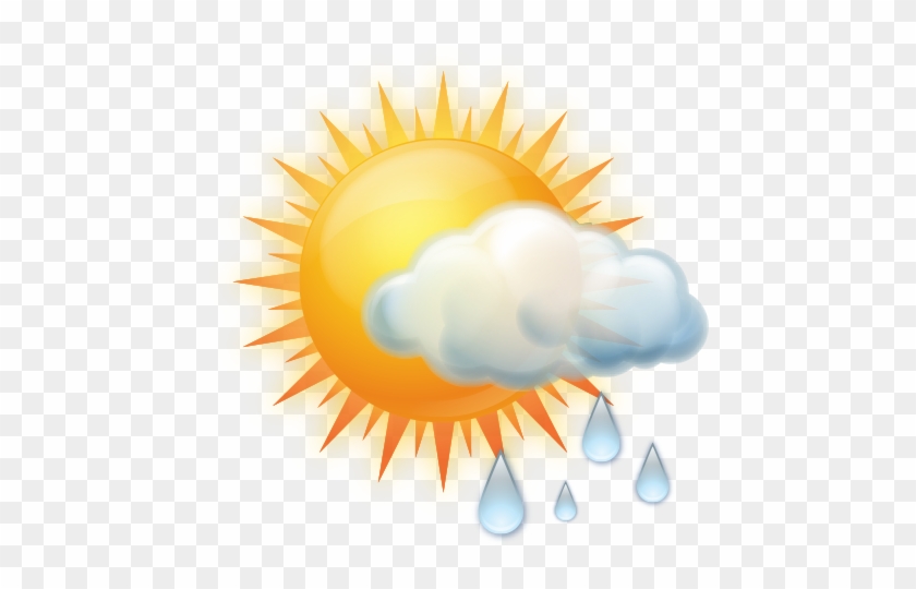 Cloudy Rain1 - Sun Clipart With Transparent Background #469800