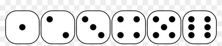 Dice Clipart Six Sided - Individual Dice Sides 1 #469814