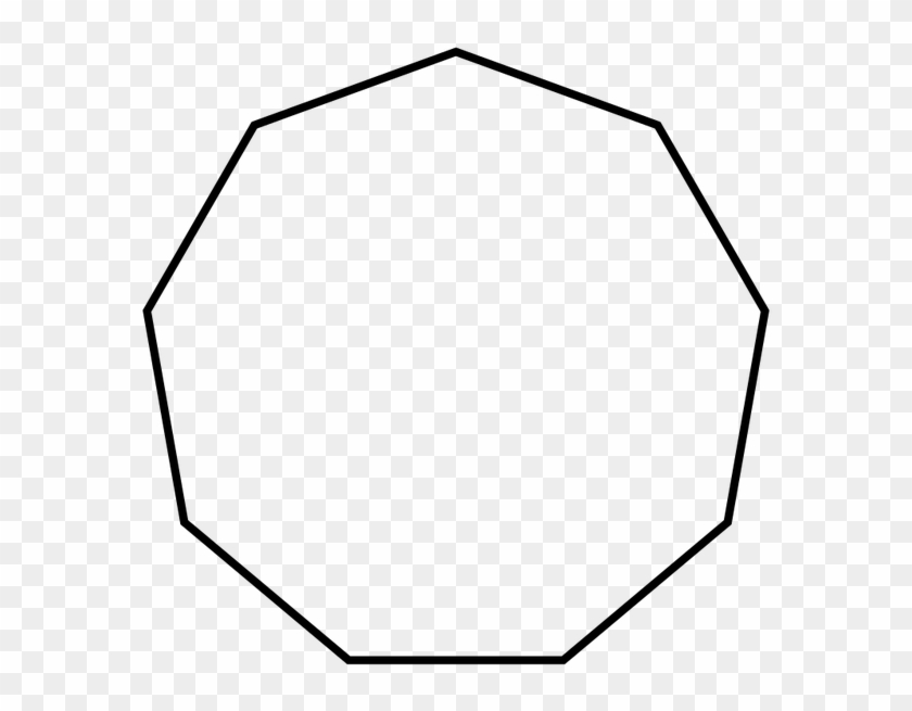 Polygon Clipart 10 Side - Nonagon Shape #469816