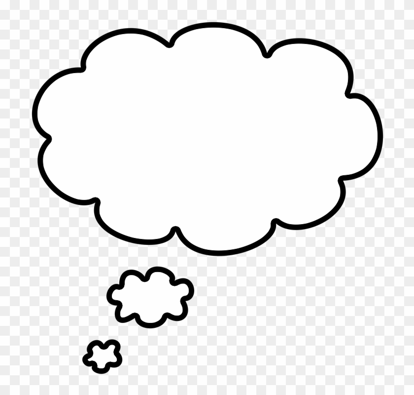 Cloud Template 11, - White Thought Bubble Transparent #469885