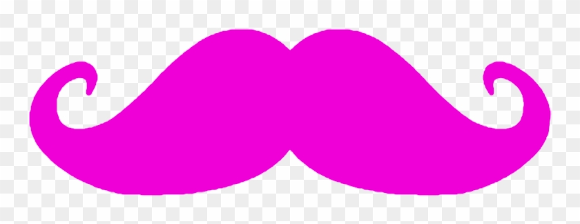 Mustache Vector Png - Pink Mustache No Background #469955