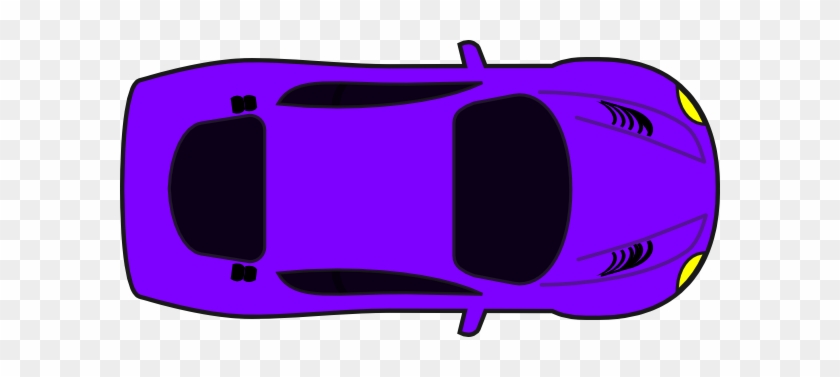 Car Top View Clipart Simplepurplecartopview - Cartoon Car Top View #470000