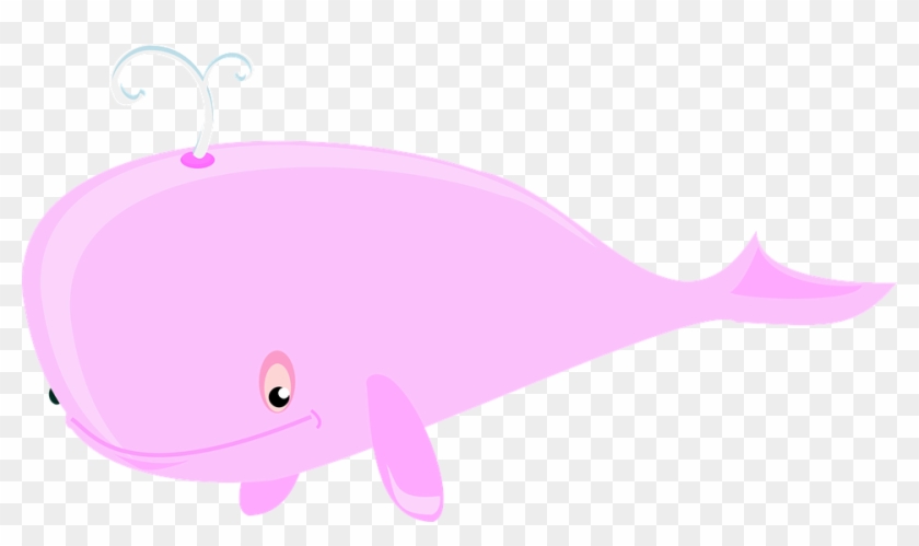 Cartoon Whale Png 3, Buy Clip Art - Baleia Cor De Rosa #470321
