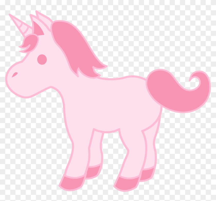Cute Rainbow Unicorn Clipart - Cute Pink Unicorn Png #470344