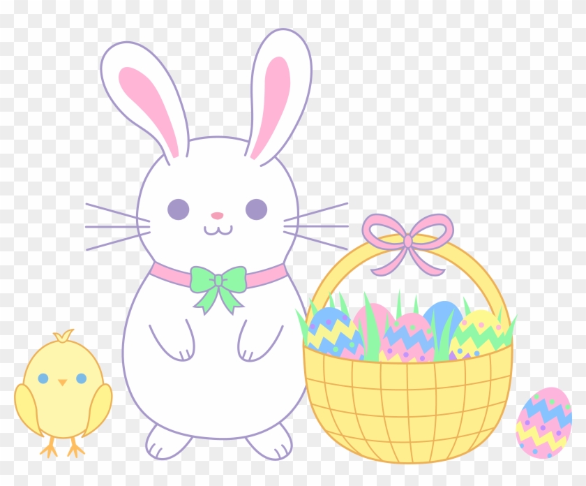 Easter Cute Bunny With Purple - Easter Cute Bunny With Purple #470382