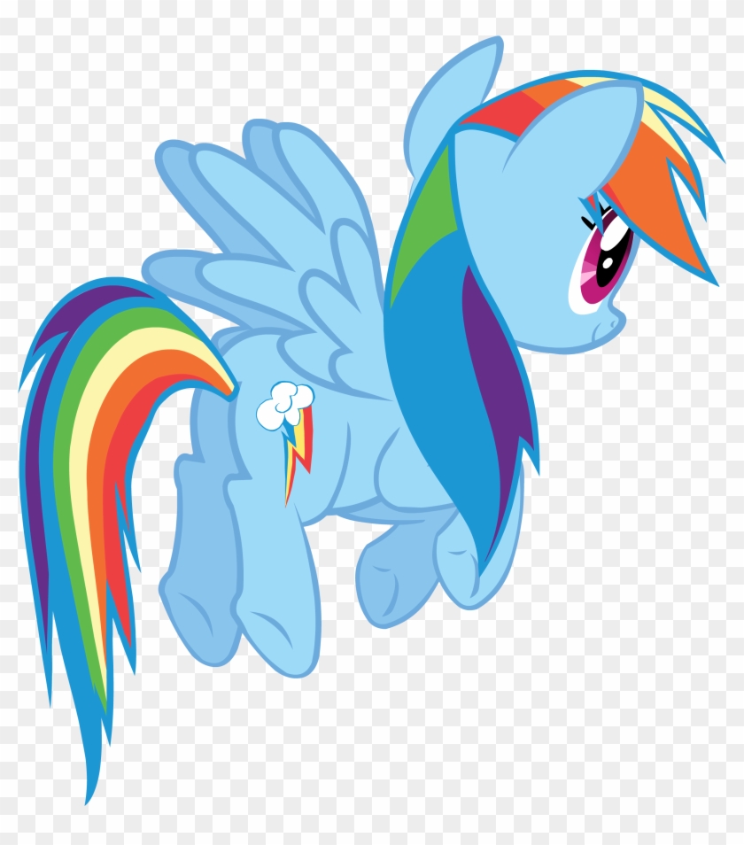 Rainbow Dash 3/4 Back Shot By Stardust-r3x - Pony Friendship Is Magic Rainbow #470415