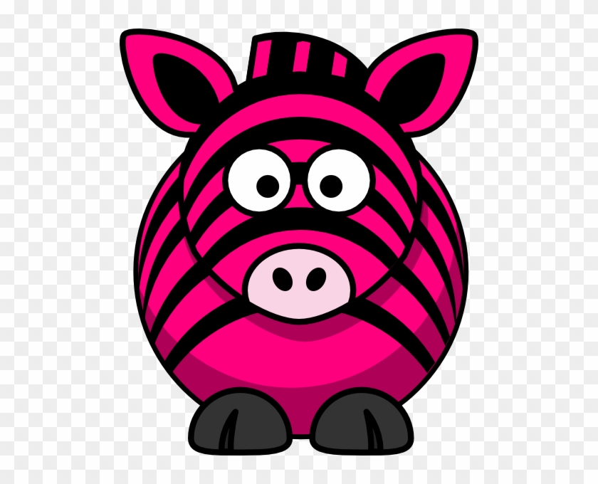 Pink Zebra Clip Art - Pink Zebra Clipart #470416