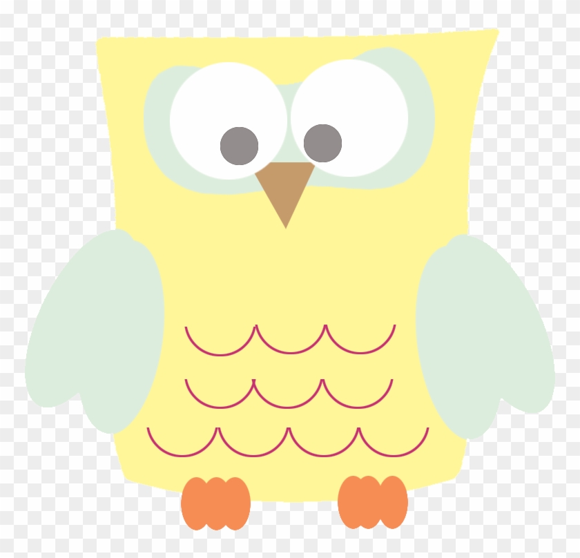Funny Yellow Owl Clipart - Clipart Owl On Black Background #470430