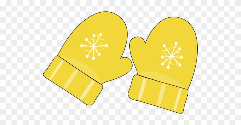 Yellow Mittens - Yellow Mittens Clipart #470434