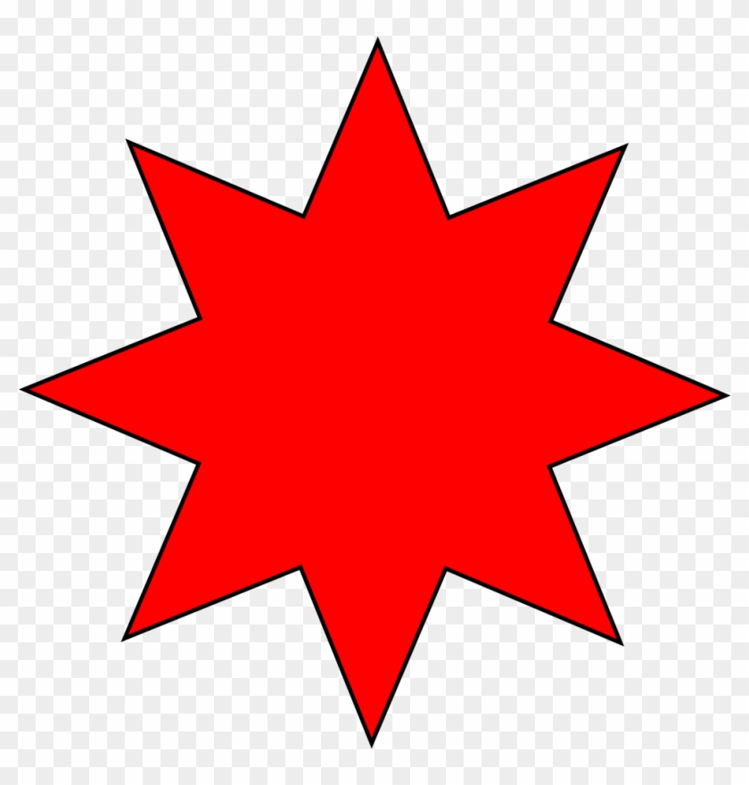Eight Rayed Star - Maple Leaf Vector Ai #470472