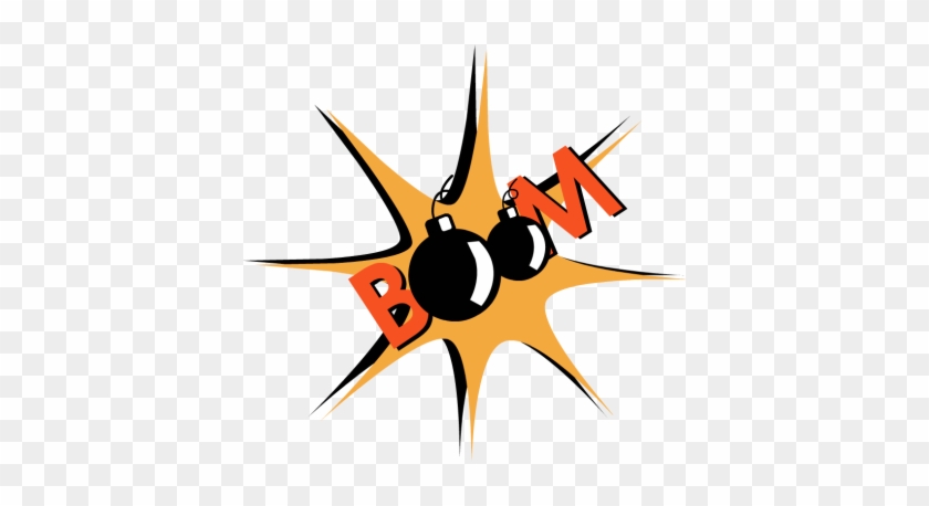 Cartoon Explosion Boom Black And White Download - Clip Art Boom Png #470480