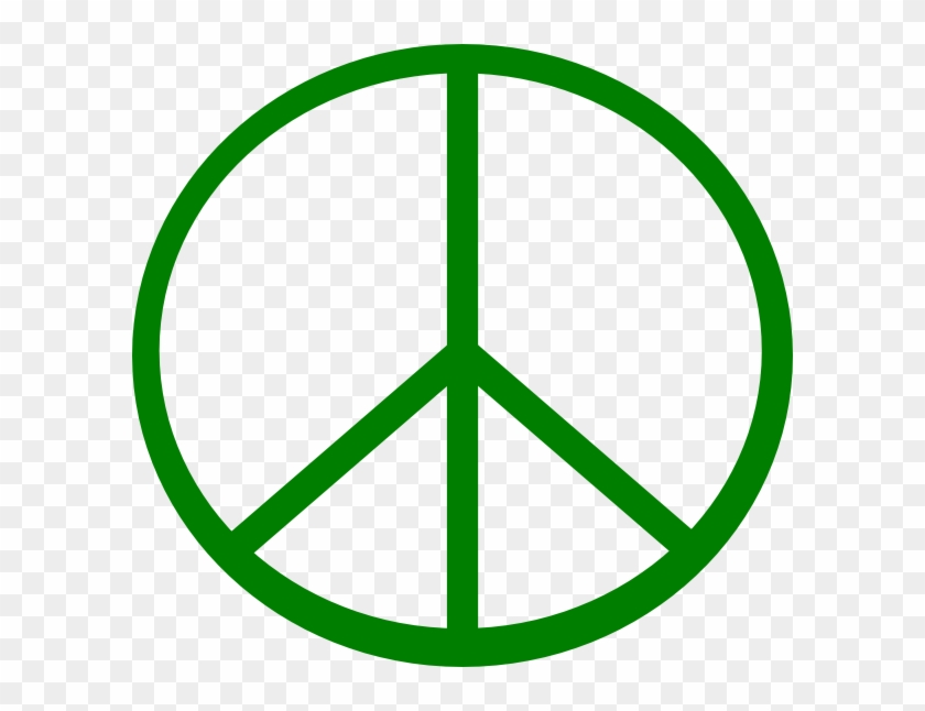 Peace Sign Clipart Green Peace - Peace Sign Green Vector #470658