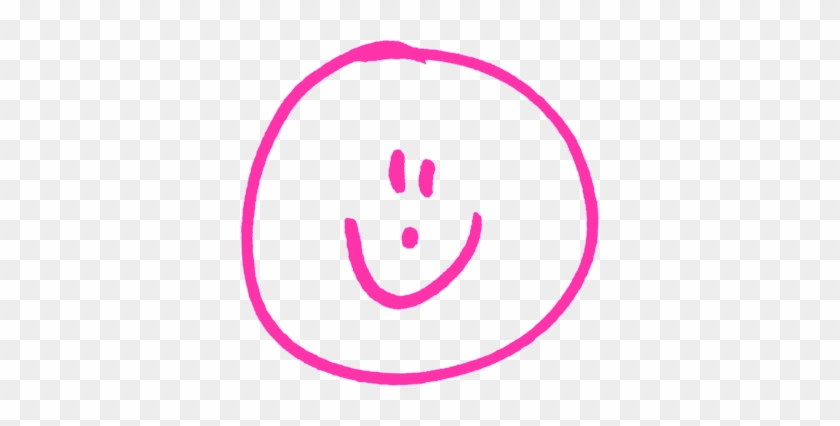 Purple Smiley Face Clipart - Happy Face Pink Png #470909