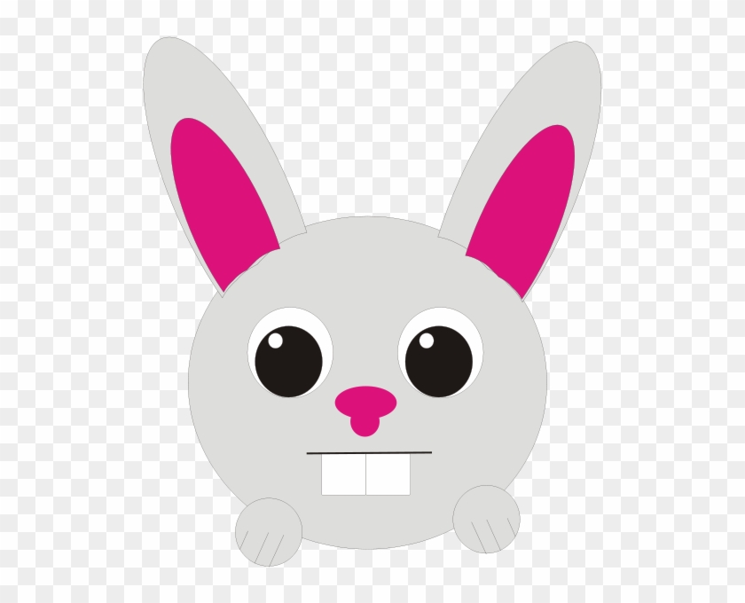 Rabbit, Head, Happy, Face, Mammal, Bunny - Head Rabbit Clip Art #470913
