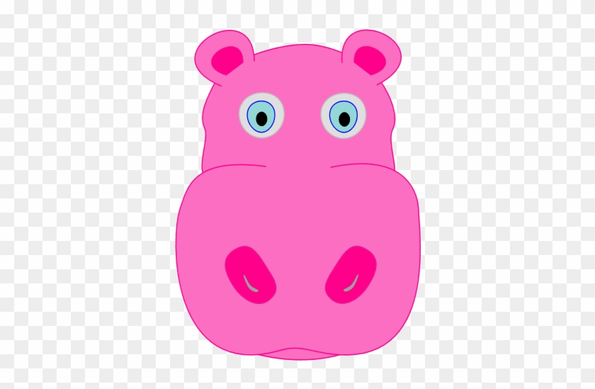 Hippo Face Clipart - Cartoon #470928