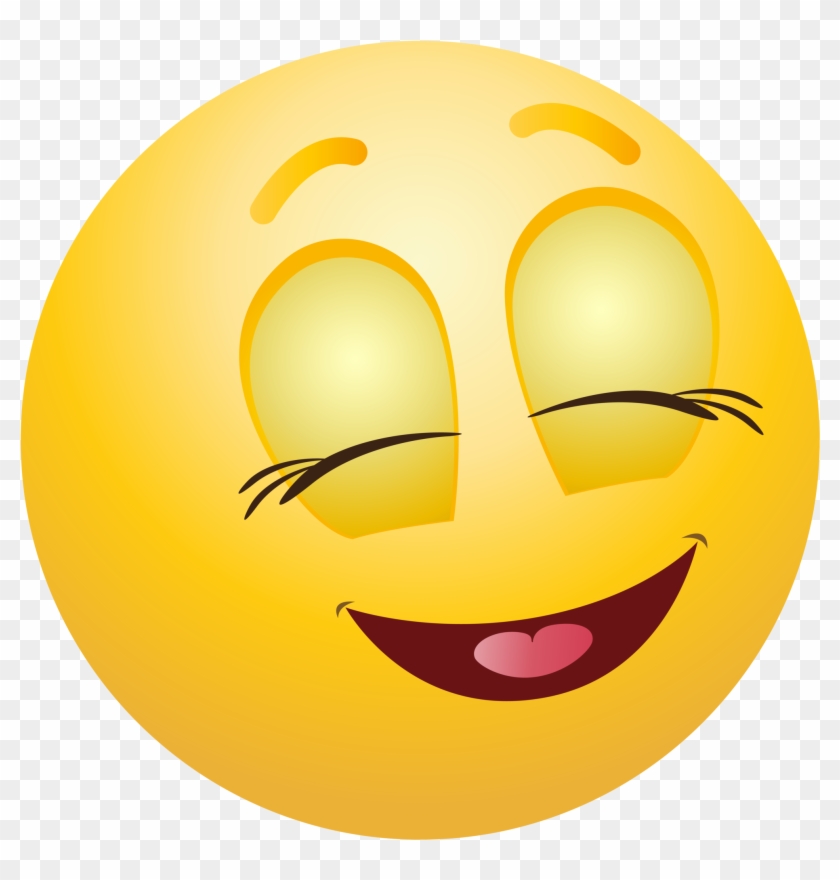 Pleased Emoticon Emoji Clipart Info - Emoji Clipart #471043