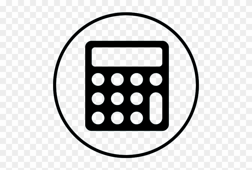 Calculator Carcle Icon Black Png Free Transparent Png Clipart