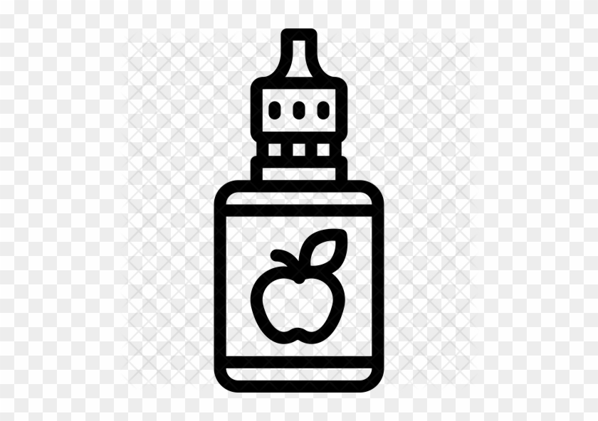 Apple Vape Juice Icon - Electronic Cigarette #471130
