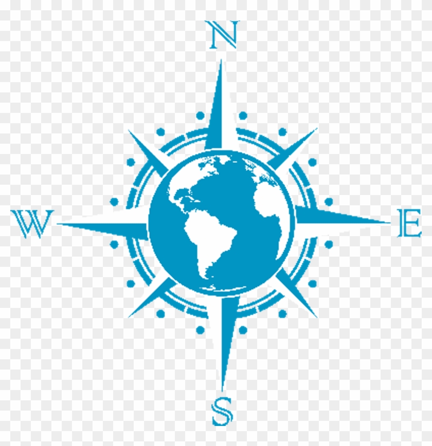 Globe Compass Rose Clip Art - Latin American Social Sciences Institute #471230