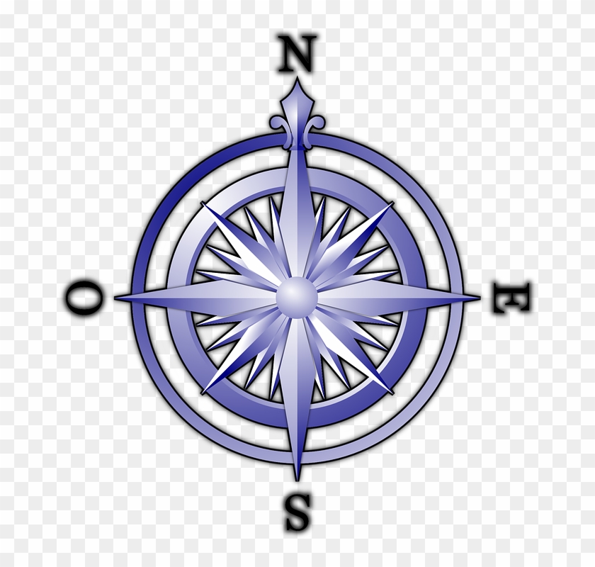 Compass, Wind Rose, Compass Rose, North, East, South - Brujula Rosa Delos Vientos #471304