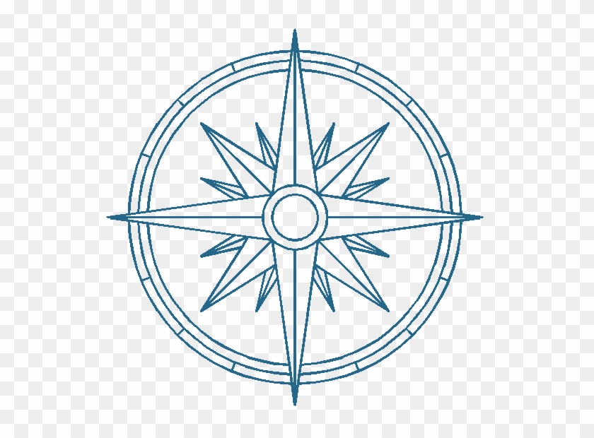 Compass Rose Drawing Clip Art - Compass Rose Coloring Page #471348
