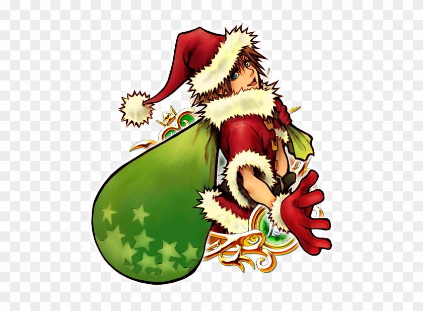 Sora Santa Illustrated Ver - Kingdom Hearts Sora Santa #471437