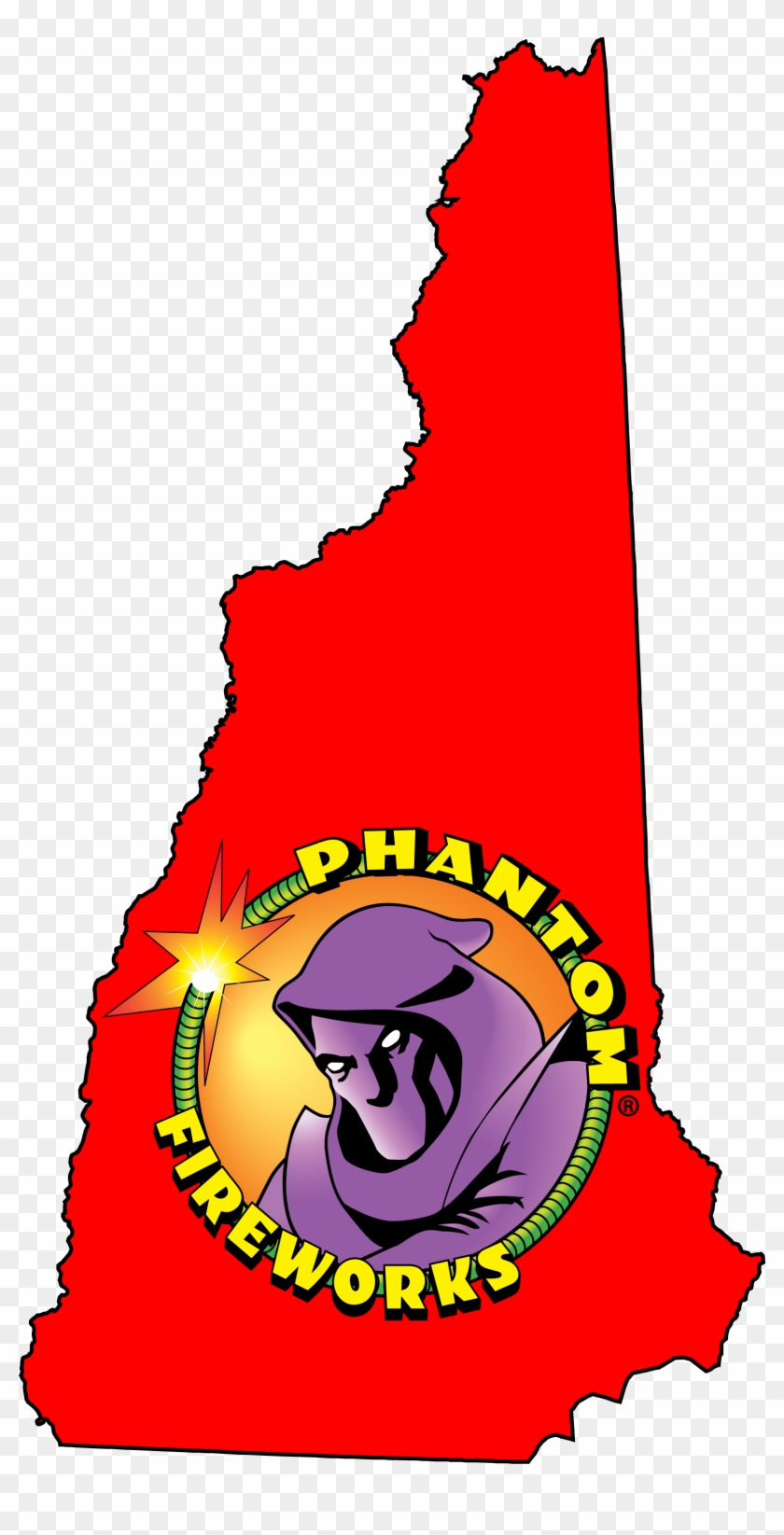 Phantom Fireworks Locations New Hampshire - New Hampshire Vector State #471477