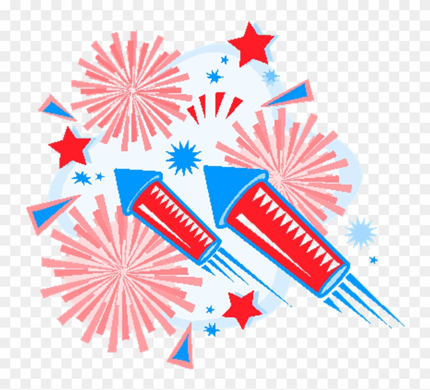 Precious 4th July Fireworks Clipart Wishing Pic - 4th Of July Rockets #471511