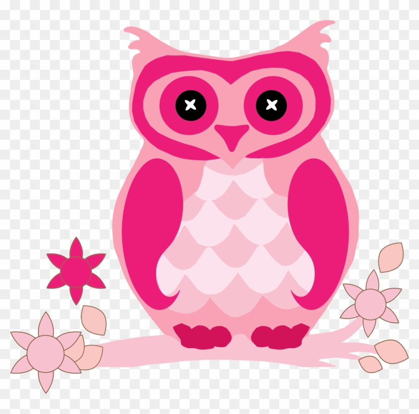Pin Pink Owl Clipart - Pink Owl Png #471530