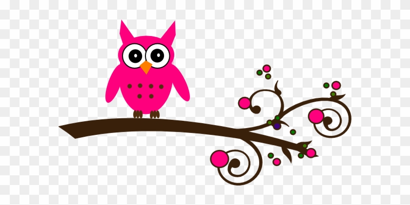 Owl In A Branch Clip Art #471556