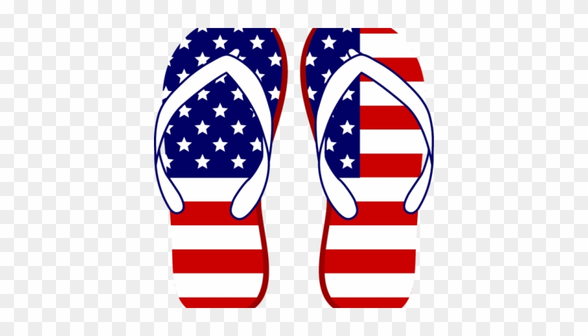 Fireworks Clipart American Star - Flip Flops Clip Art #471574