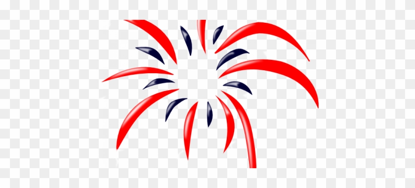 Best Red White And Blue Fireworks Clipart Fireworks - Transparent Background Fireworks Clipart #471620