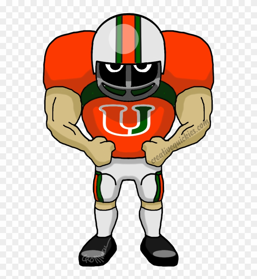 Miami Florida Hurricanes - New England Patriots Players Clipart #471957