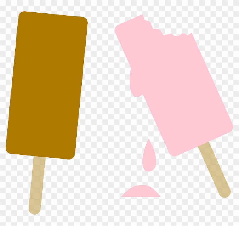 Ice Cream, Popsicle, Lollipop, Ice, Melting, Aliment - Clipart Ais Krim #471967