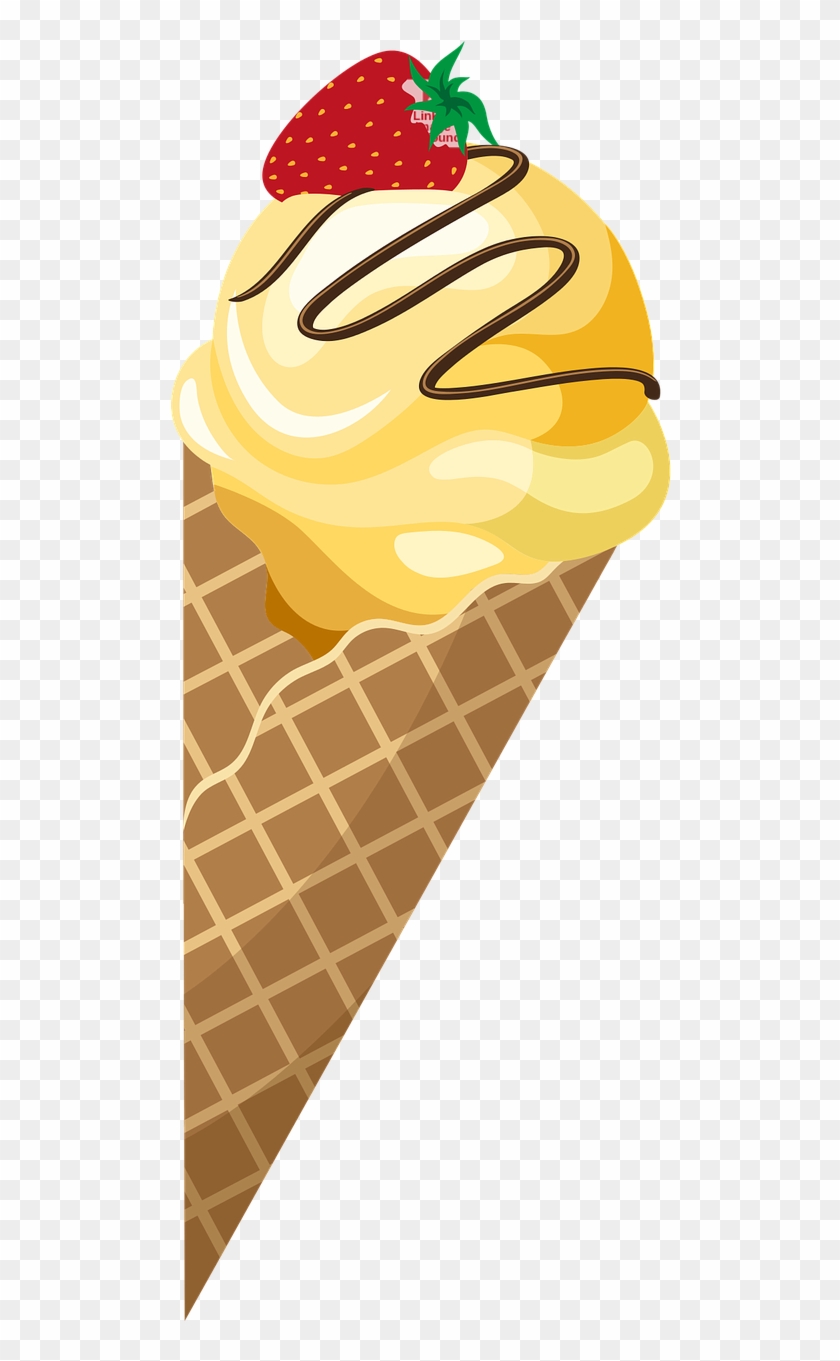 Food, Ice Ice Cream Waffle Dessert Summer Sweet - Мороженое Пнг Вектор #471970